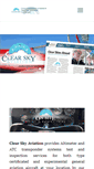 Mobile Screenshot of clear-sky-aviation.com