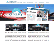 Tablet Screenshot of clear-sky-aviation.com